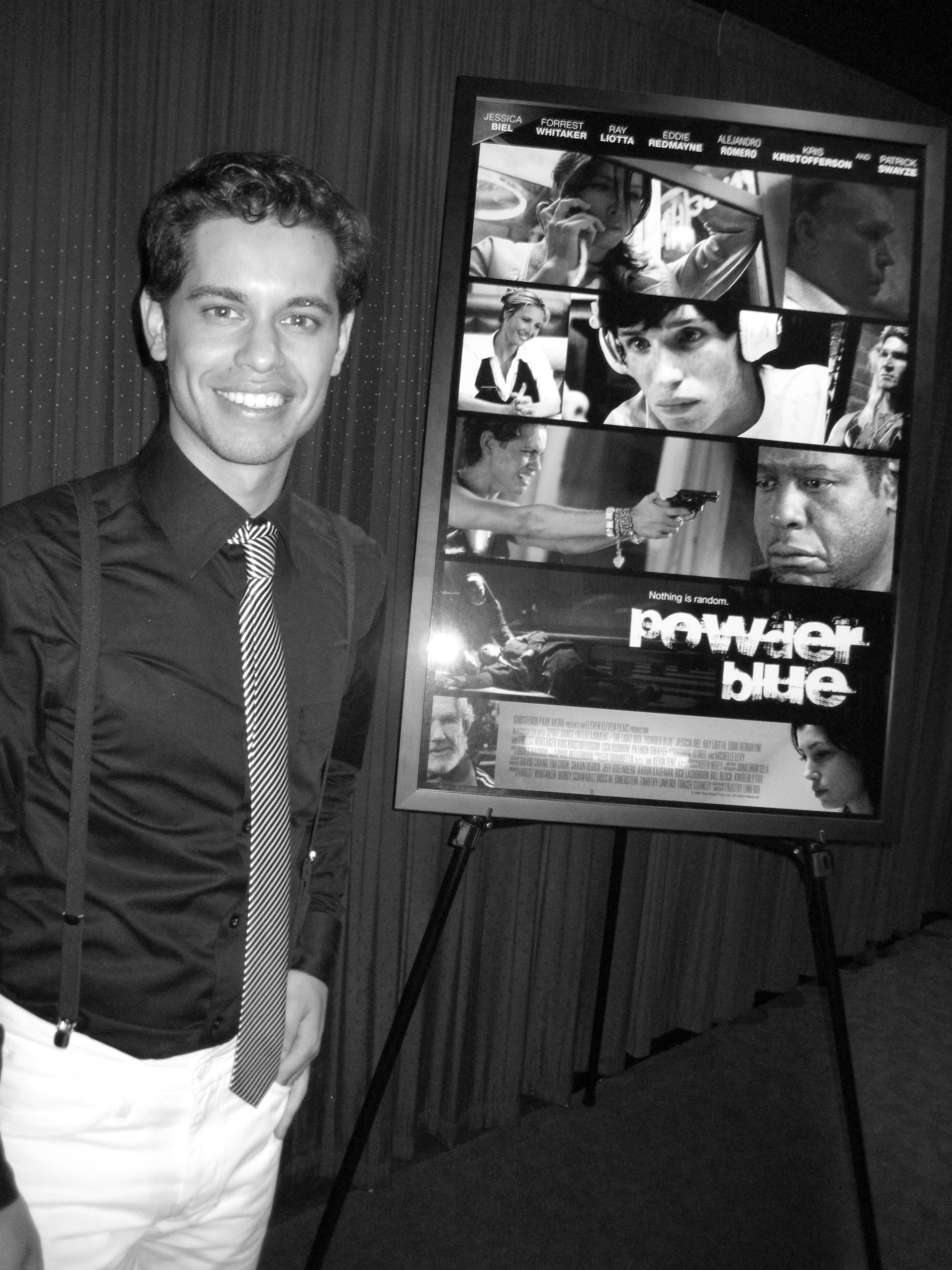 Alejandro Romero at Powder Blue Premiere in Los Angeles