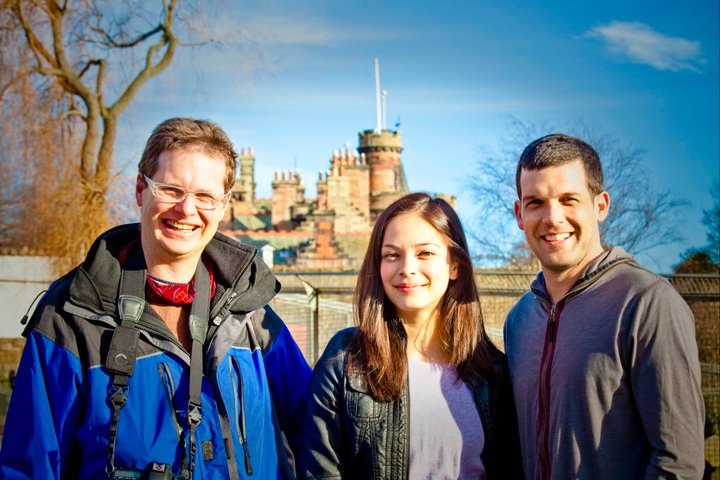 Directing in Scotland. Rob Heydon, Kristin Kreuk, Adam Sinclair