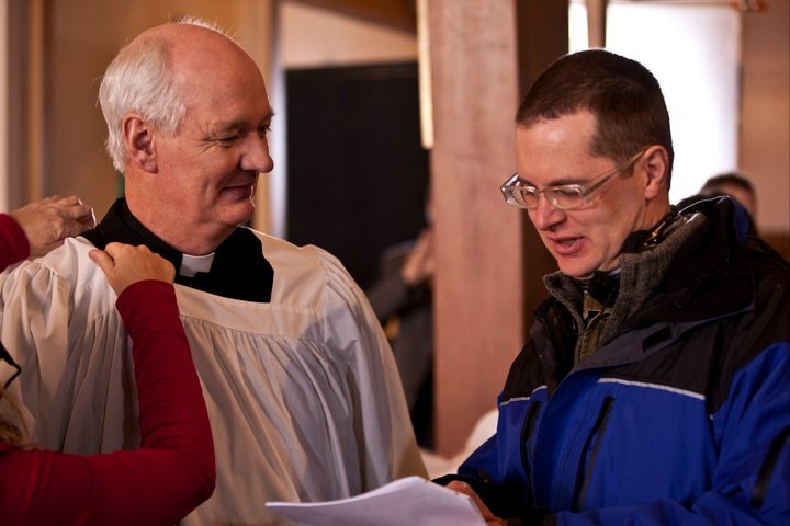 Directing on Set of Irvine Welsh's Ecstasy. Colin Mochrie, Rob Heydon