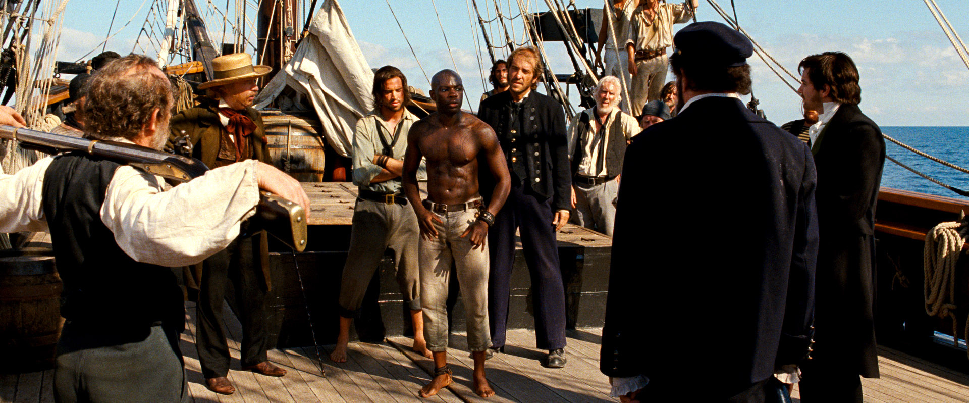 Still of Tom Hanks, Jim Broadbent, Jim Sturgess, Martin Wuttke and David Gyasi in Debesu zemelapis (2012)