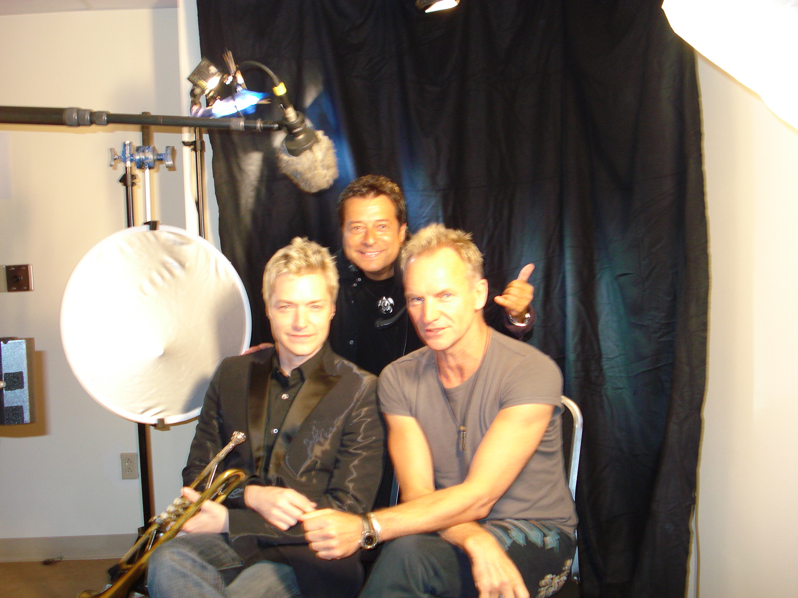 Directing a Film Project with STING & Chris Botti in Hollywood.