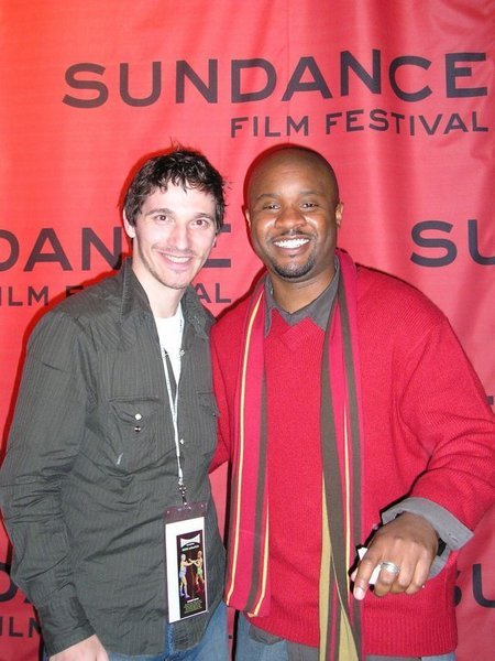 Chris Burns, and the director Hadji at 2006 Sundance Film Festival Premiere of Somebodies