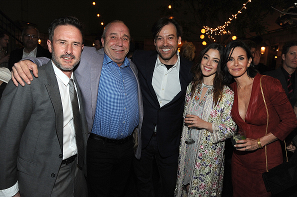 David Arquette, Bill Clark, Gabriel Cowan, Olivia Thirlby and Courteney Cox at the Just Before I Go Premiere.