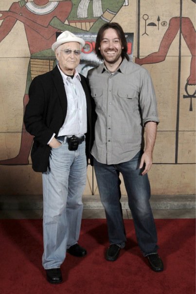 Gabriel Cowan and Norman Lear at the premiere of GROWTH. September, 2010