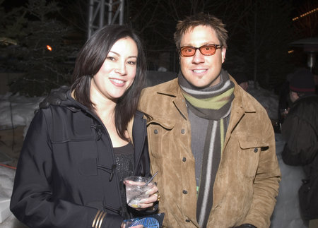 Jennifer Tilly and Jon Doscher at the 2004 Sundance Film Festival.