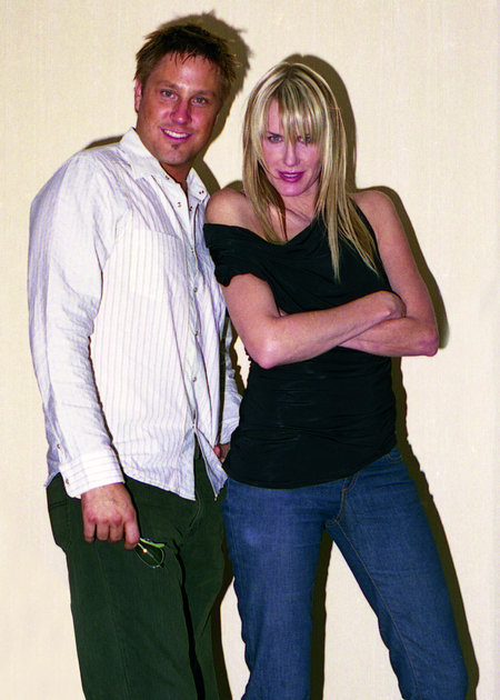 Jon Doscher and Daryl Hannah at the 2003 Toronto Film Festival.