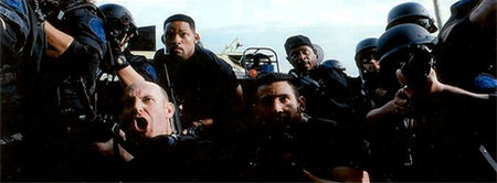 On Set, Bad Boys II With Will Smith & Martin Lawrence