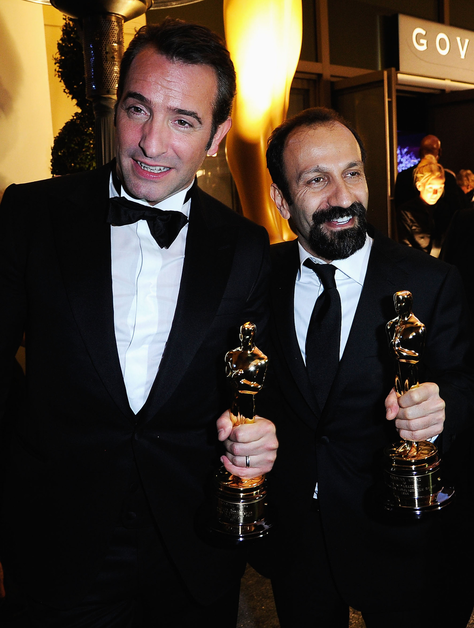 Jean Dujardin and Asghar Farhadi
