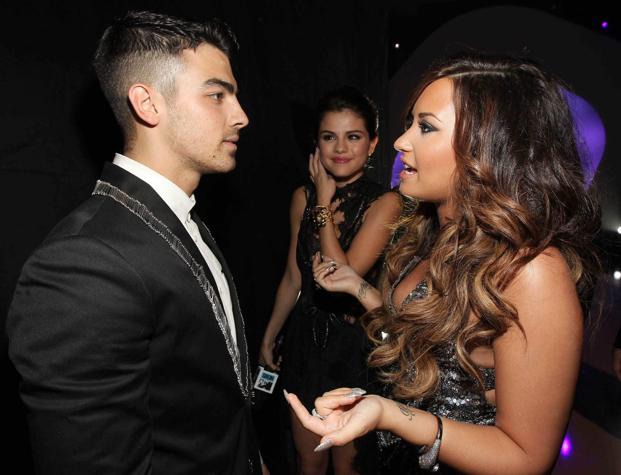 Selena Gomez, Demi Lovato and Joe Jonas