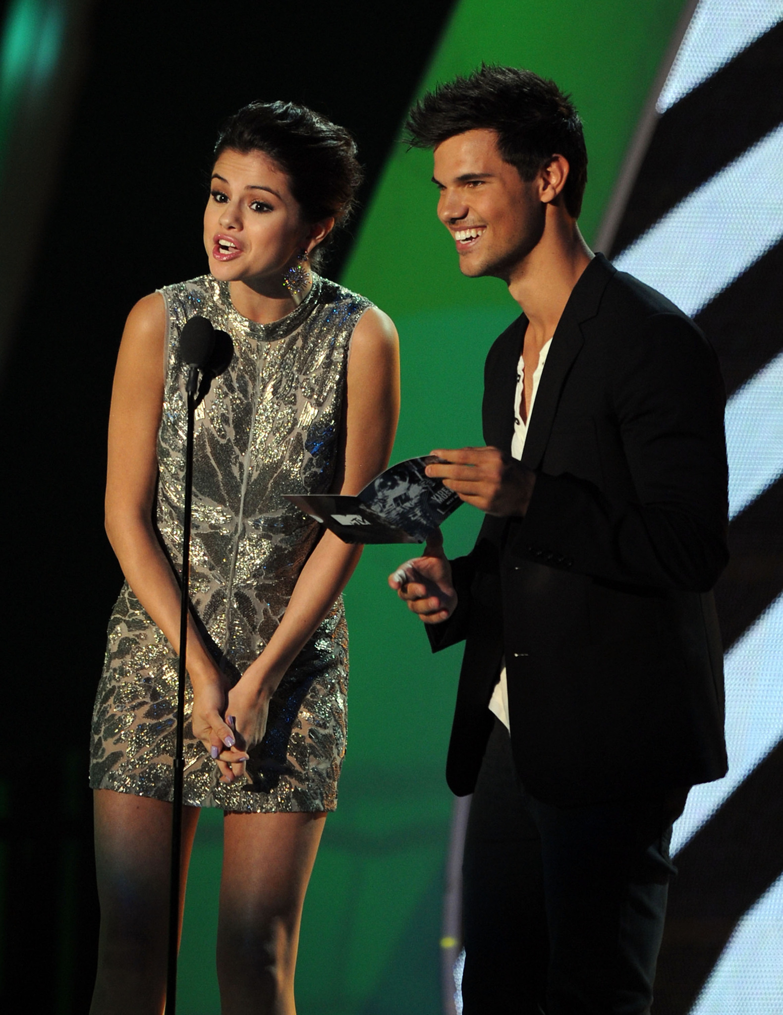 Taylor Lautner and Selena Gomez