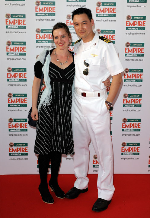 Mark Hampton and partner at the Empire Awards 2010.