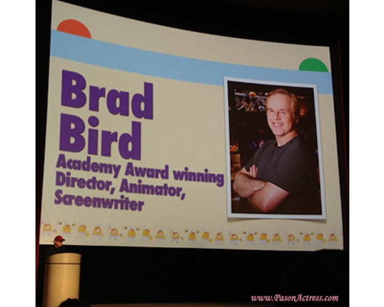 Brad Bird Academy Award Winning Director, Animator, Screenwriter at Character Animation Producers Show.