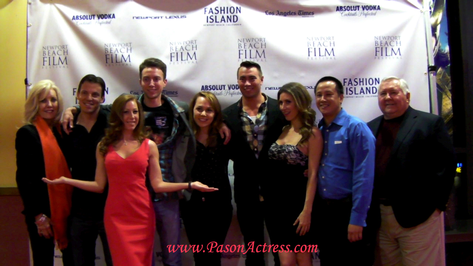 Pason and Cast Feature Film Bloody Wedding Red Carpet Newport Beach Film Festival Screening www.PasonActress.com