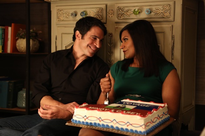 Still of Chris Messina and Mindy Kaling in The Mindy Project (2012)