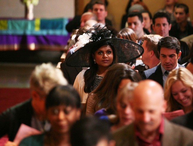 Still of Chris Messina and Mindy Kaling in The Mindy Project (2012)