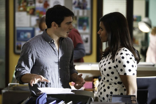 Still of Chris Messina and Mindy Kaling in The Mindy Project (2012)