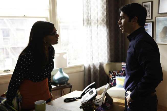 Still of Chris Messina and Mindy Kaling in The Mindy Project (2012)