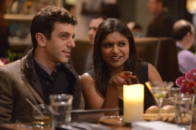 Still of B.J. Novak and Mindy Kaling in The Mindy Project (2012)