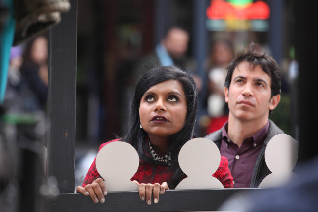 Still of Chris Messina and Mindy Kaling in The Mindy Project (2012)