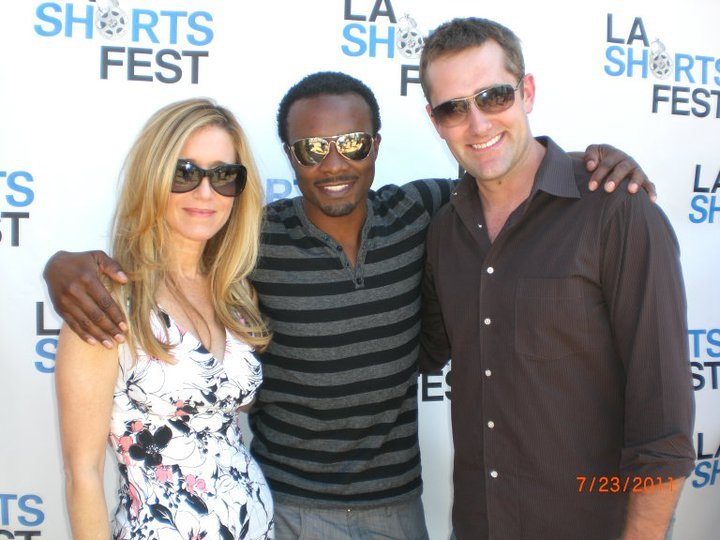 Walking the red carpet at the LA Shorts Fest for 