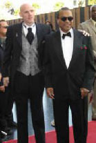 Derek Maki and Billy Dee Williams on the Red Carpet at the George Lucas AFI Awards.