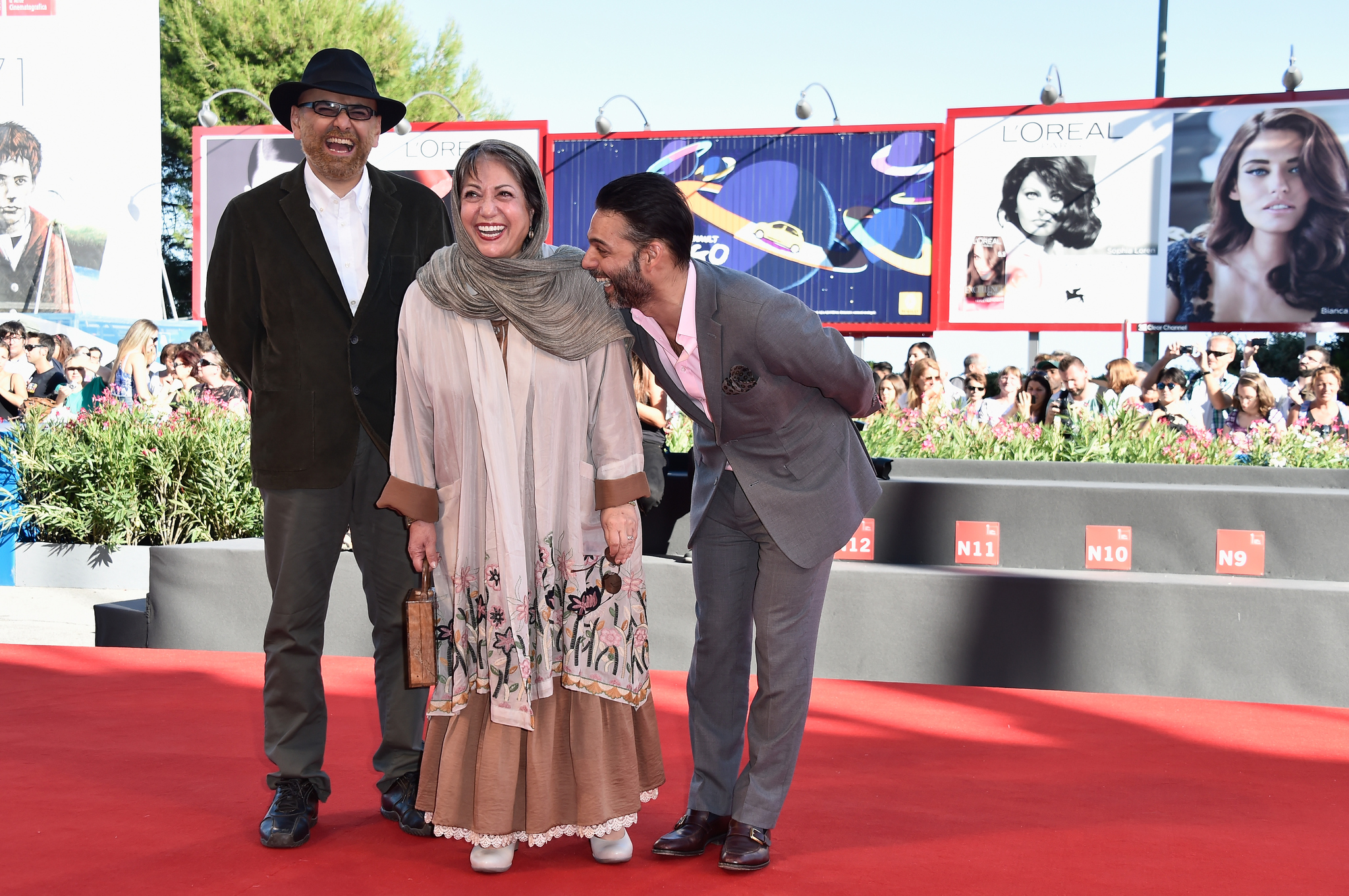 Rakhshan Bani-Etemad, Habib Rezaei and Peyman Moaadi at event of Ghesse-ha (2014)