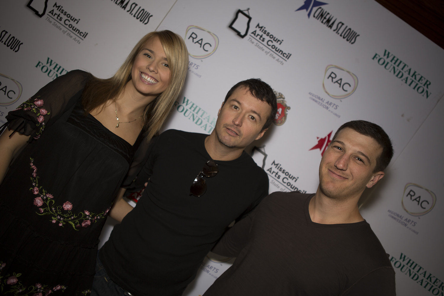 Hayley Niesciur, Eric Wilkinson and Kirk Heischmidt at Cinema St. Louis 2012.