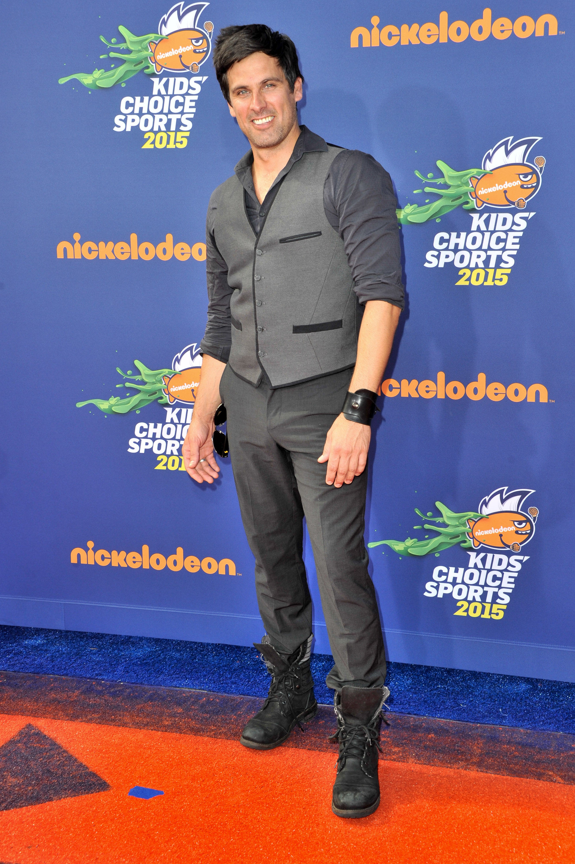 Richard O'Bryan Nickelodean Kids Sports Awards Red Carpet. Jake Novoa on Every Witch Way!