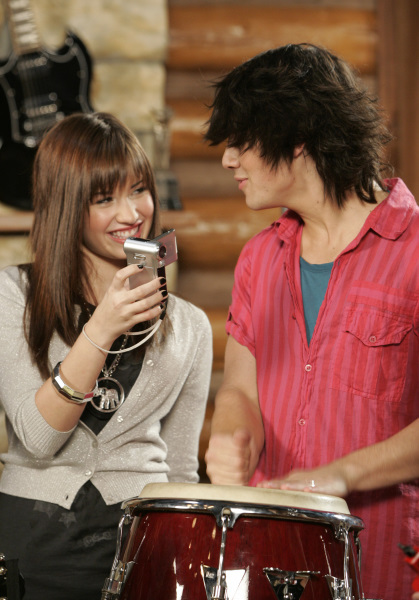 Still of Demi Lovato and Joe Jonas in Camp Rock (2008)