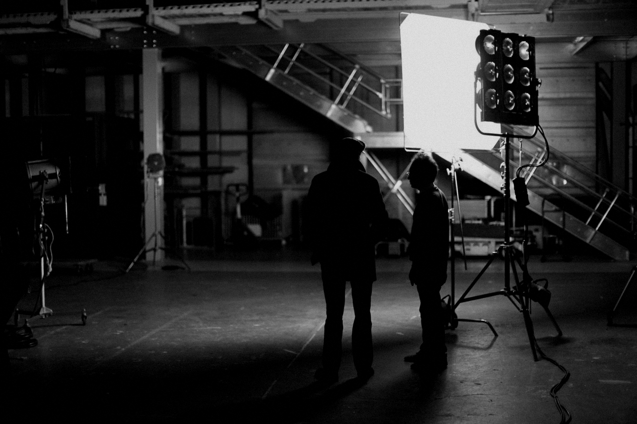 Matthew Mishory, with cinematographer Michael Marius Pessah.