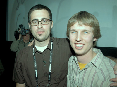 Jared Hess and Jon Heder at event of Napoleon Dynamite (2004)