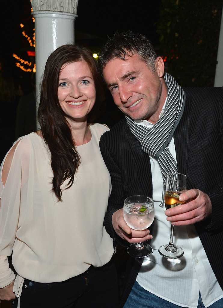 Actor Rachel Rath and actor David O'Hara attend a reception honoring Keira Knightly at British Consulate LA with Focus Features and British Film Commission on November 15, 2012 in Los Angeles, California.