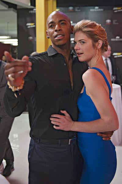 Still of Mehcad Brooks, Kate Miner and Terrence King in Necessary Roughness (2011)