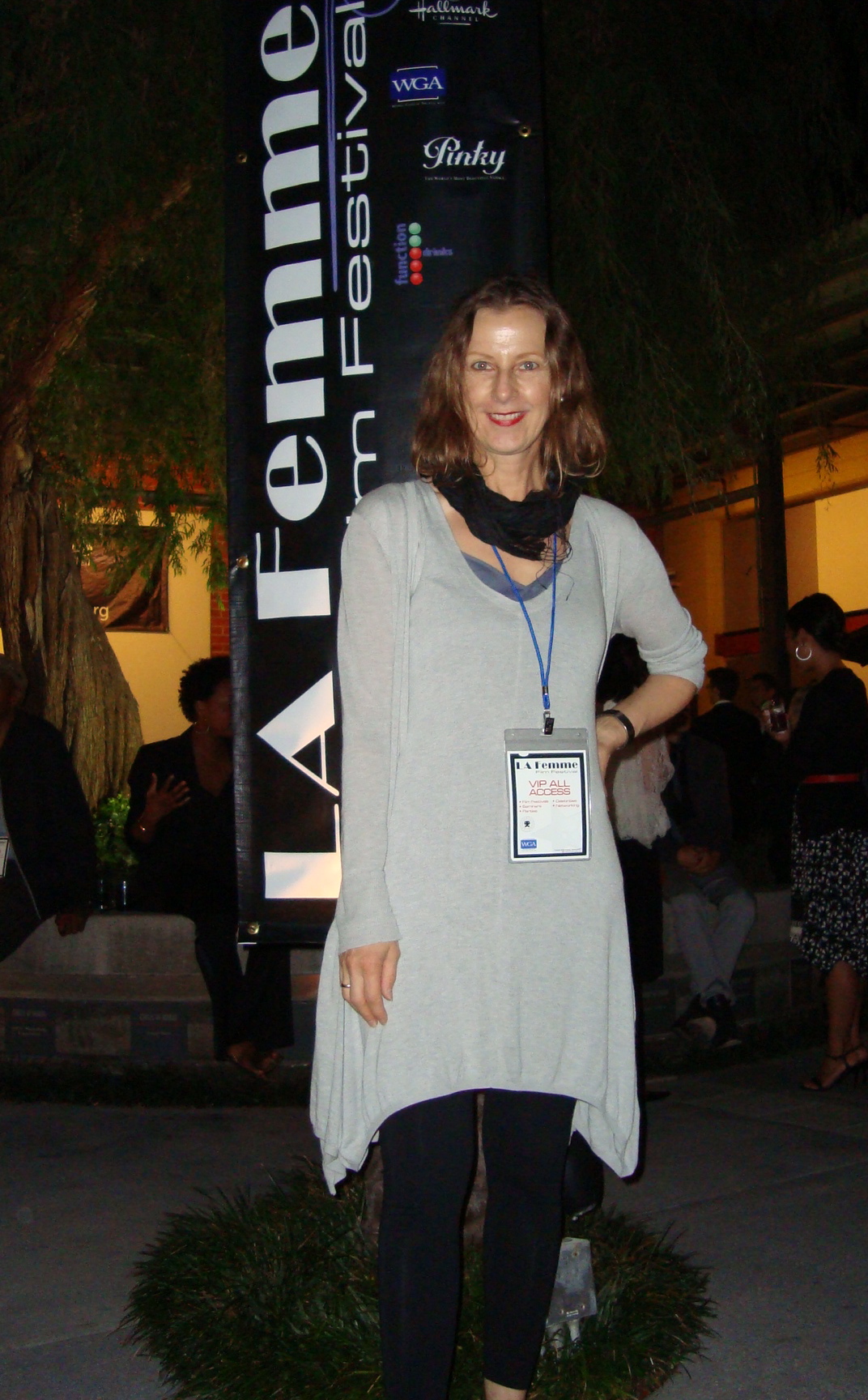 Eva Colmers, writer/director at screening at the LA Femme Film Festival, Hollywood
