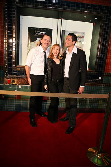 Rene Veilleux, Karen Strassman and Donald Roman Lopez at The Putt Putt Syndrome L.A. premiere.