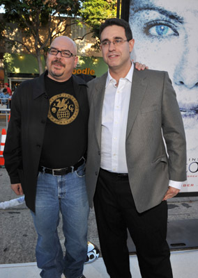 Greg Rucka and Steve Lieber at event of Baltoji puga (2009)