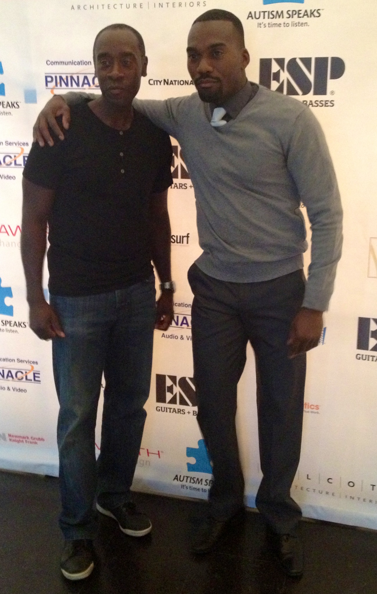 Don Cheadle and Tysen Knight at the Autism Speaks Celebrity Poker Event 2013