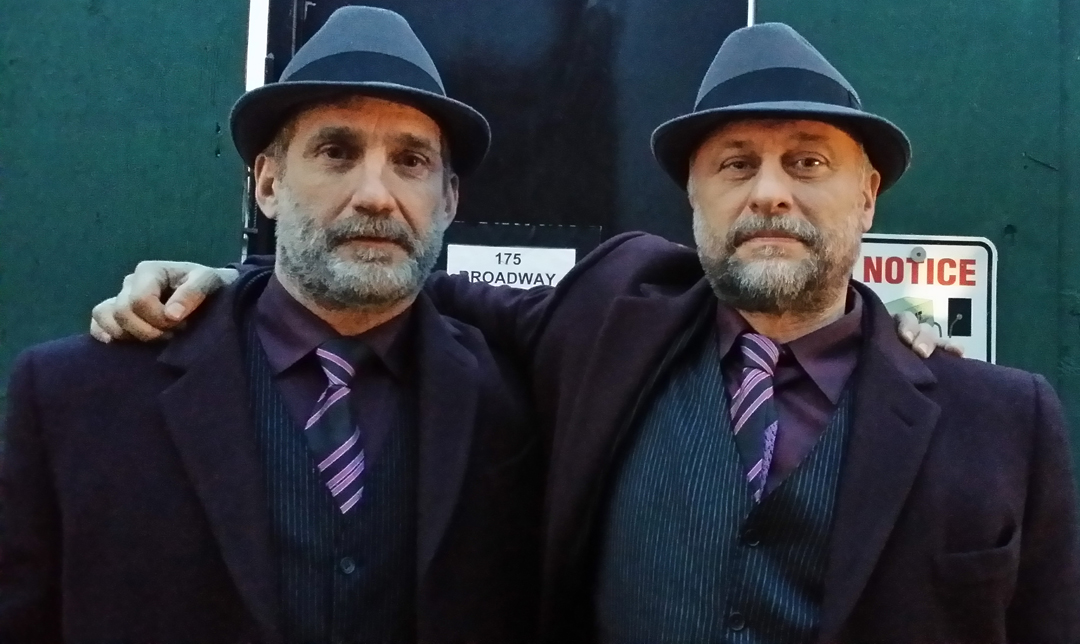 Pat Walsh and Michael Nyqvist on the set of John Wick