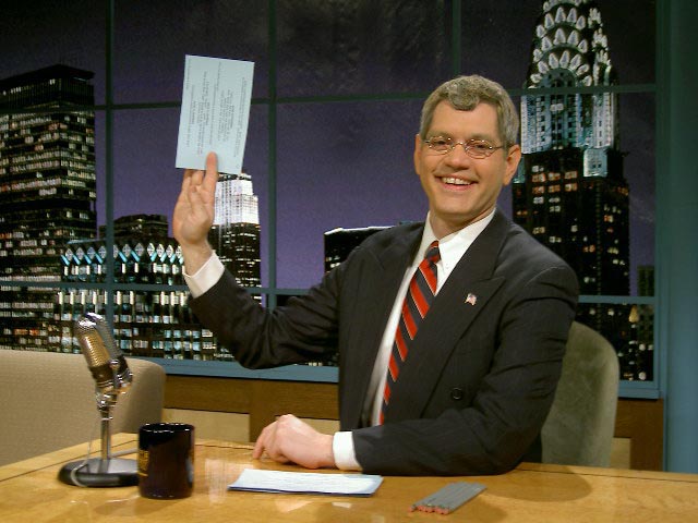 Jeff Peters as David Letterman