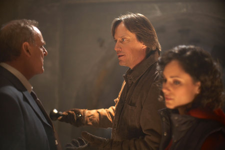 Peter MacNeill, Kevin Sorbo and Natalie Brown star in Something Beneath.