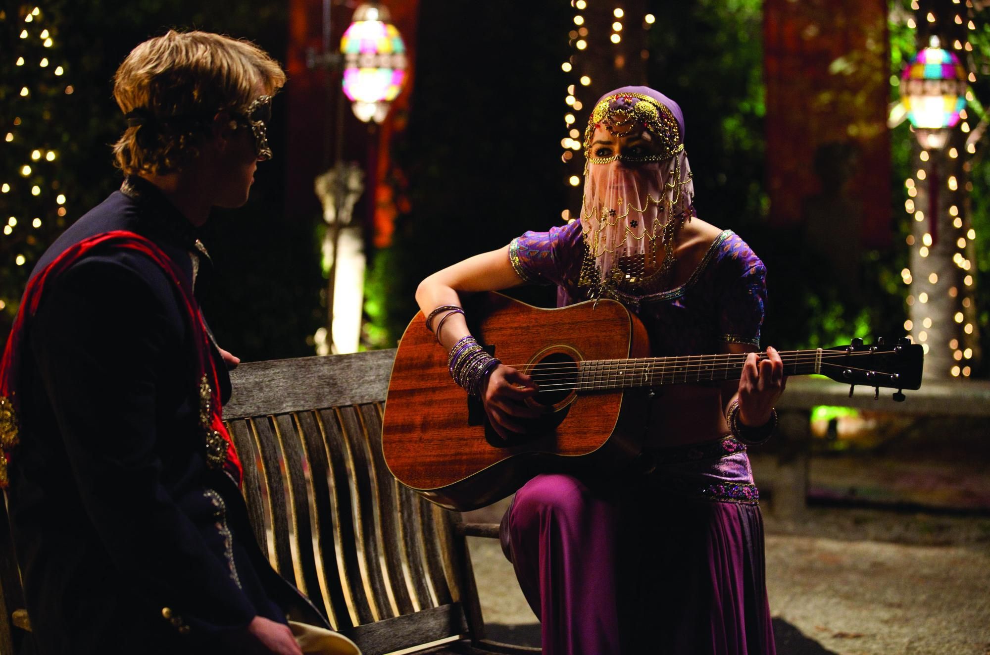 Still of Lucy Hale and Freddie Stroma in A Cinderella Story: Once Upon a Song (2011)