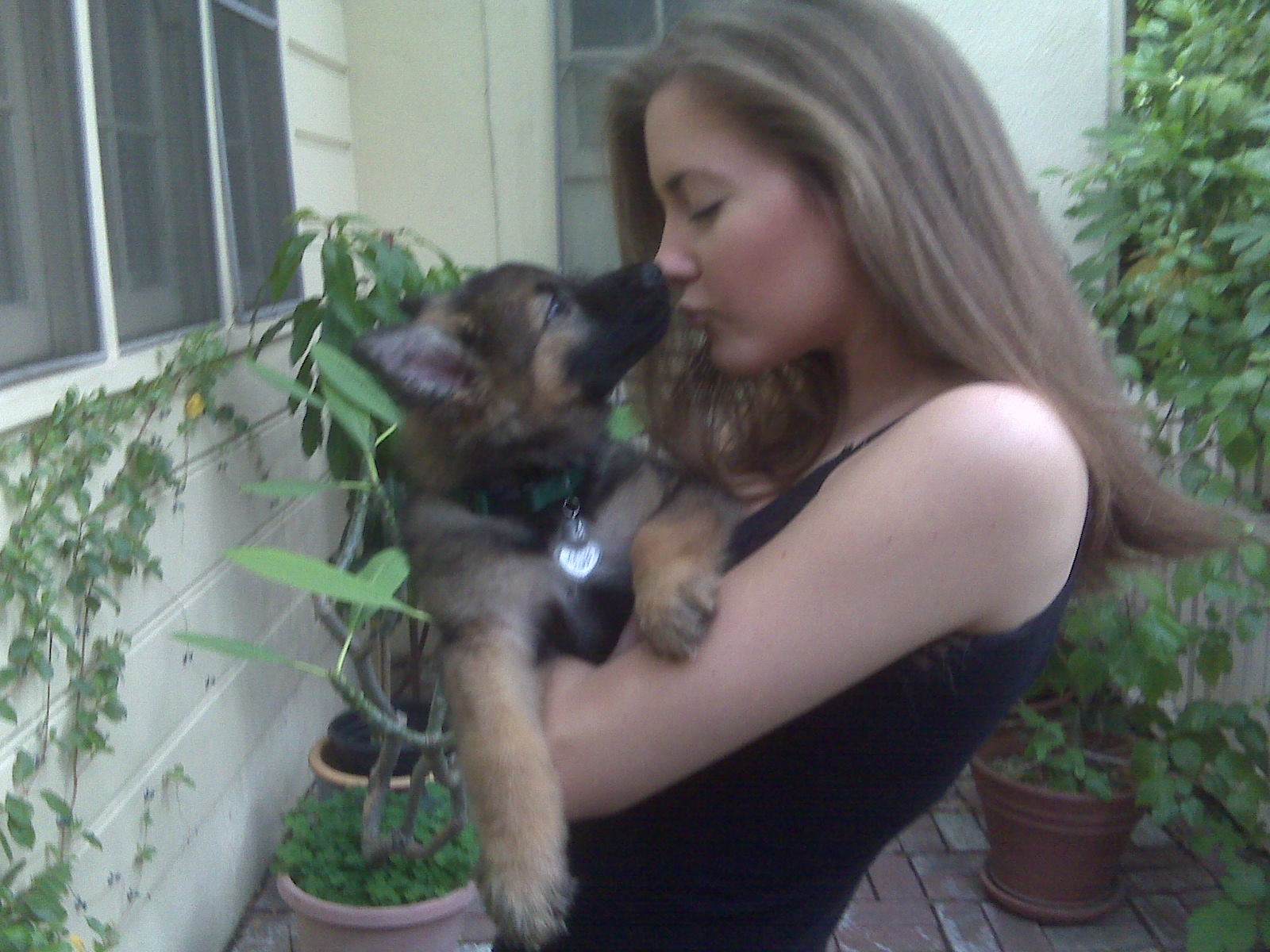 Vanessa and her dog Laney April 2010