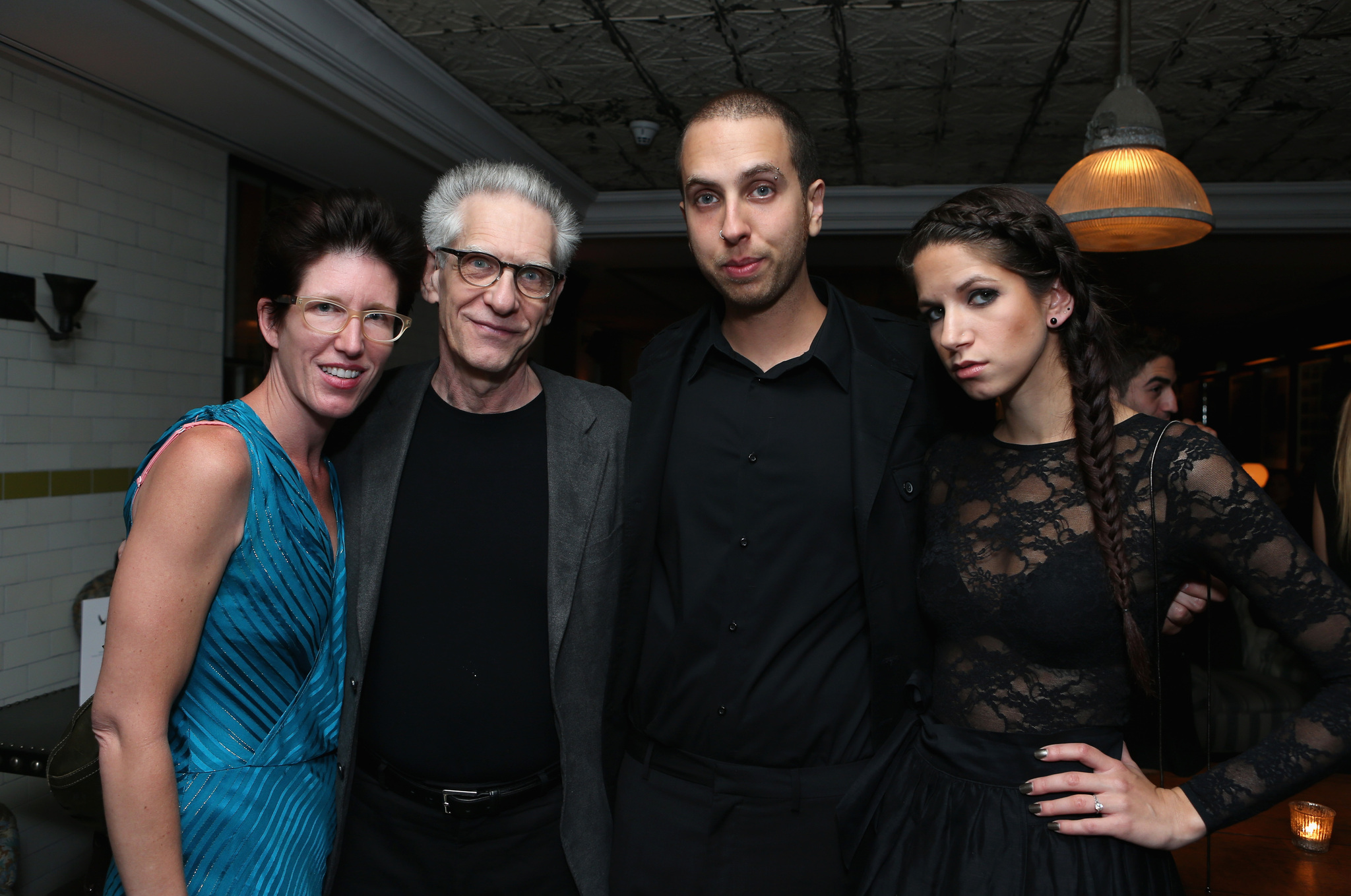 David Cronenberg, Brandon Cronenberg, Cassandra Cronenberg and Caitlin Cronenberg