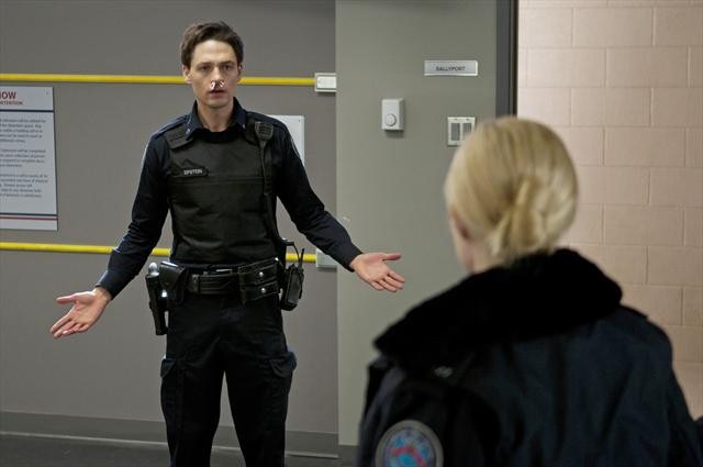 Still of Gregory Smith and Caitlin Cronenberg in Rookie Blue (2010)