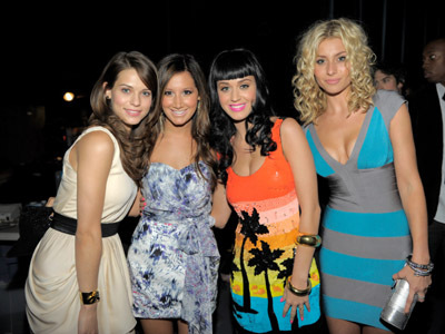 Ashley Tisdale, Lyndsy Fonseca, Aly Michalka and Katy Perry