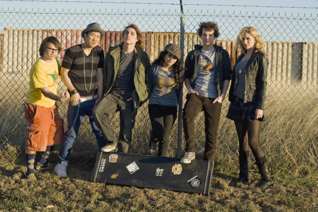 Still of Gaelan Connell, Ryan Donowho, Vanessa Hudgens, Aly Michalka, Charlie Saxton and Tim Jo in Bandslam (2009)