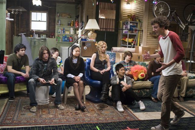 Still of Gaelan Connell, Ryan Donowho, Aly Michalka, Charlie Saxton, Tim Jo and Lisa Chung in Bandslam (2009)