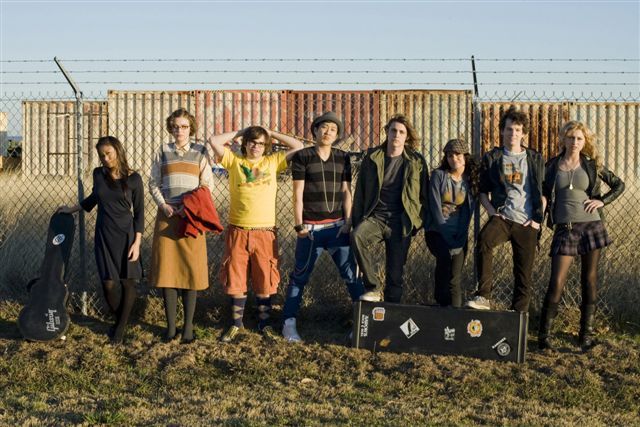 Still of Gaelan Connell, Ryan Donowho, Vanessa Hudgens, Elvy Yost, Aly Michalka, Charlie Saxton, Tim Jo and Lisa Chung in Bandslam (2009)