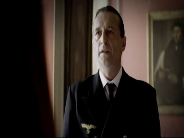 Georg Nikoloff as Admiral Riedler in Nazi Mega Weapons for PBS