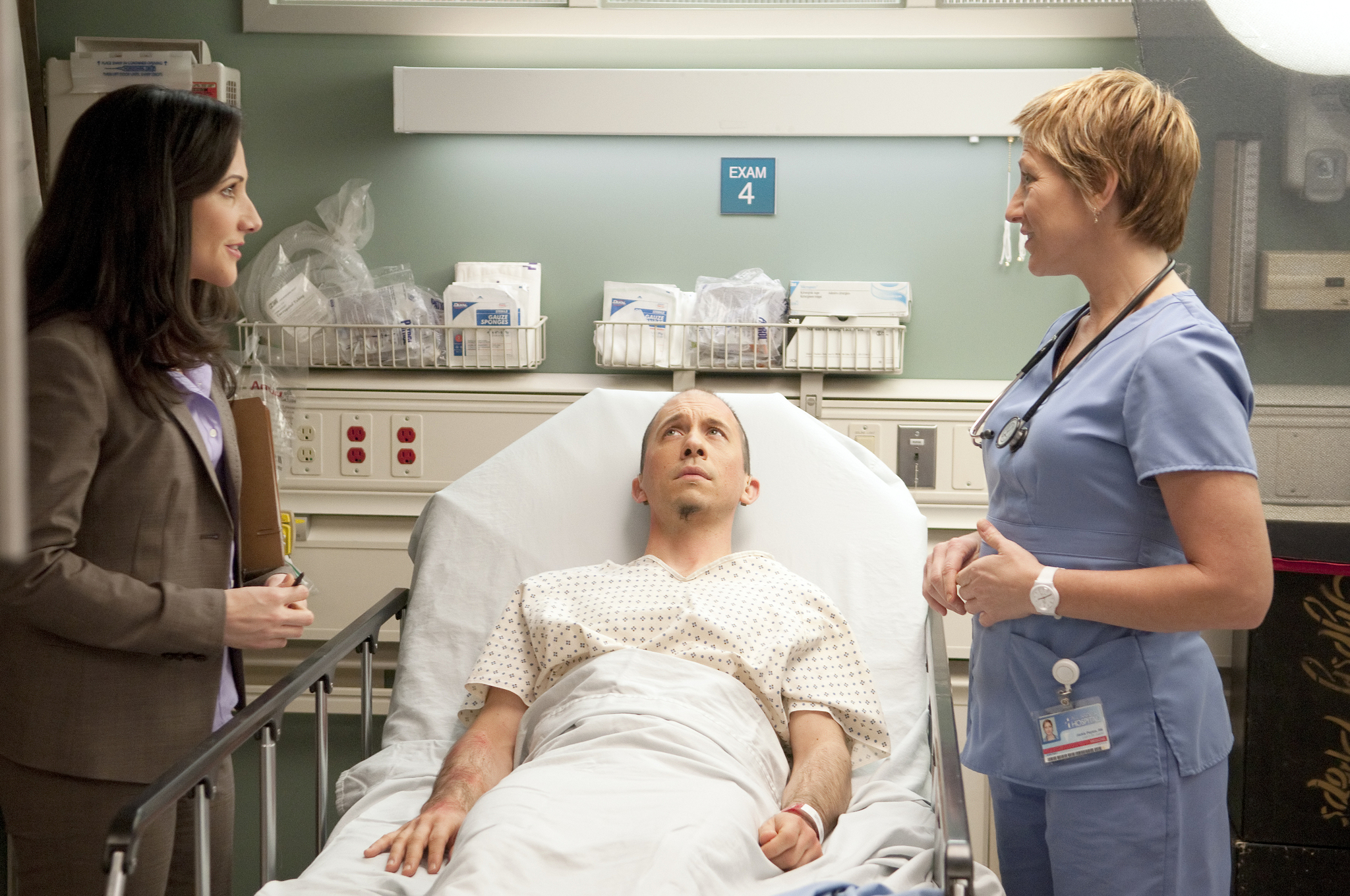 Still of Edie Falco and Anya Profumo in Nurse Jackie (2009)